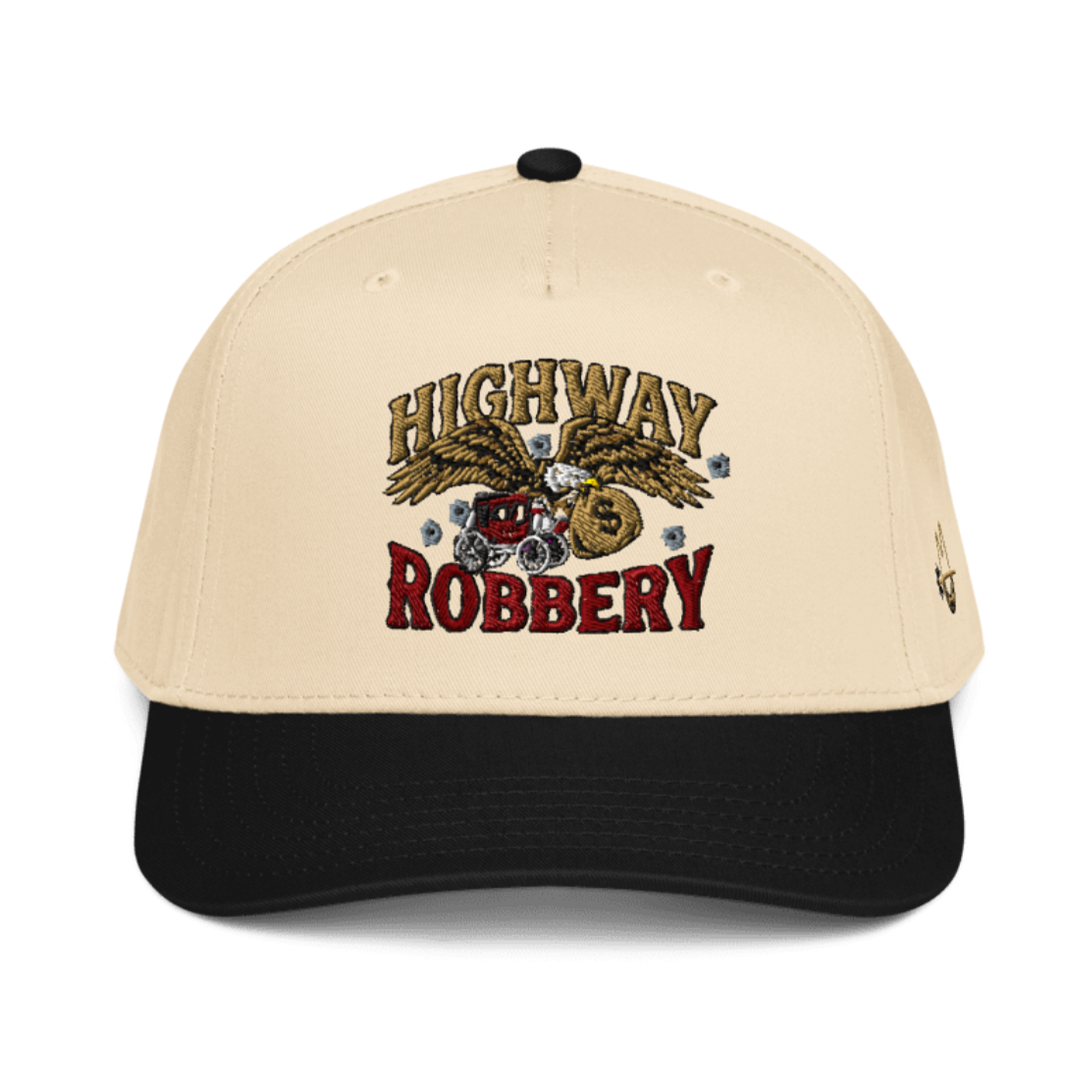 Highway Robbery 5-Panel Hat - Black/Natural