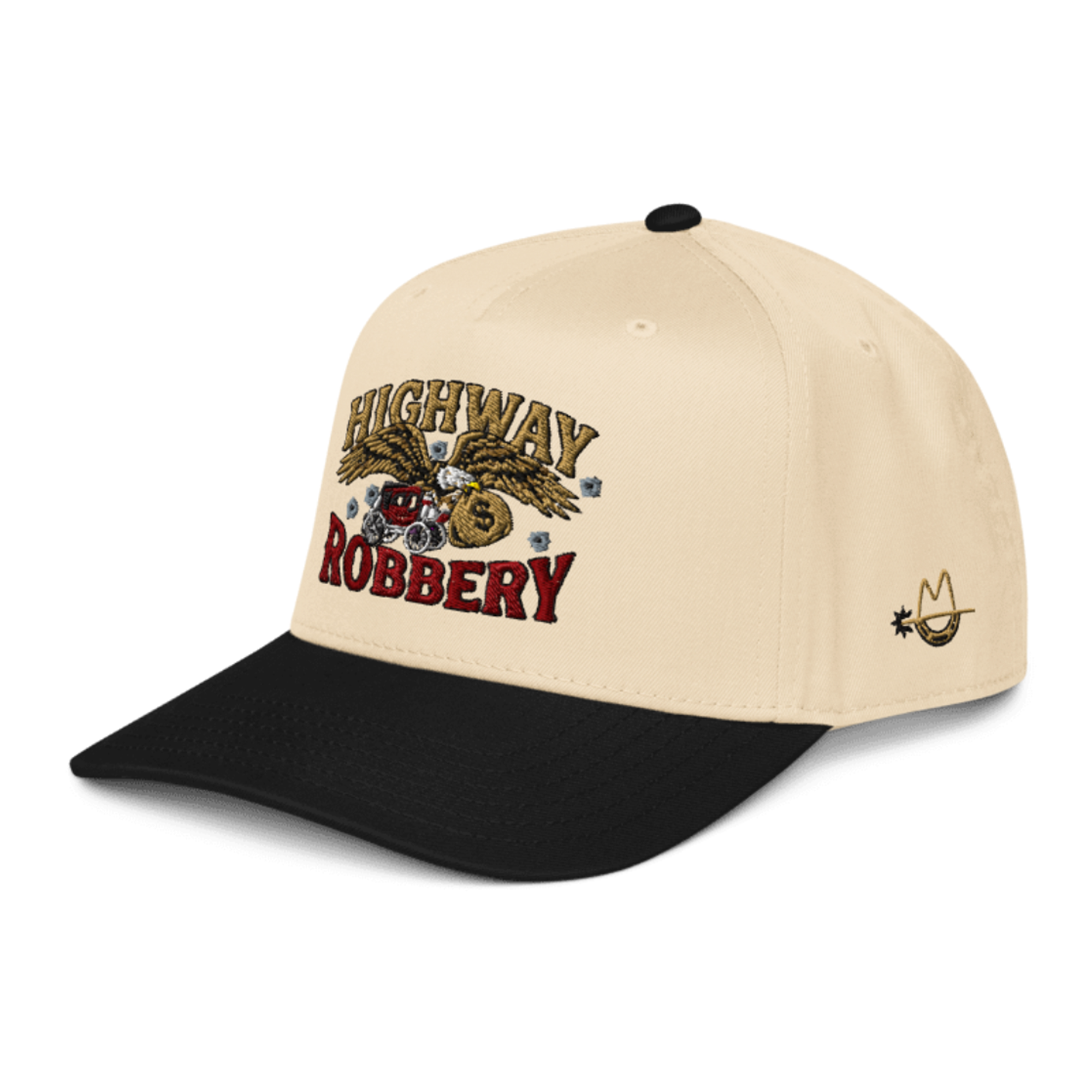 Highway Robbery 5-Panel Hat - Black/Natural